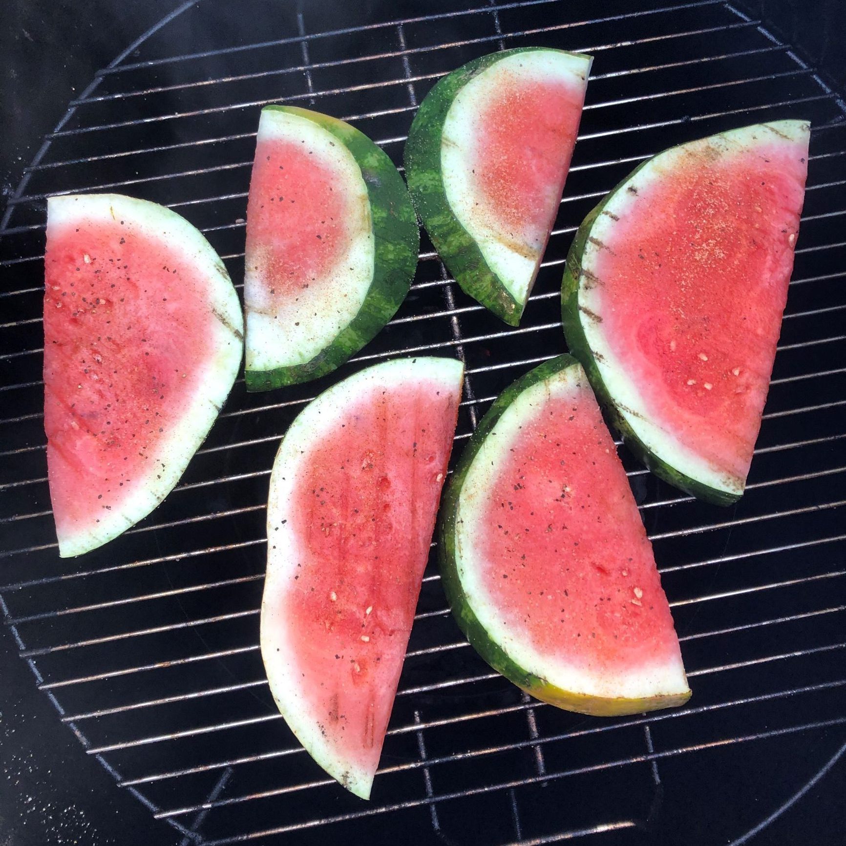 Grilled watermelon on Gateway Drum Smoker