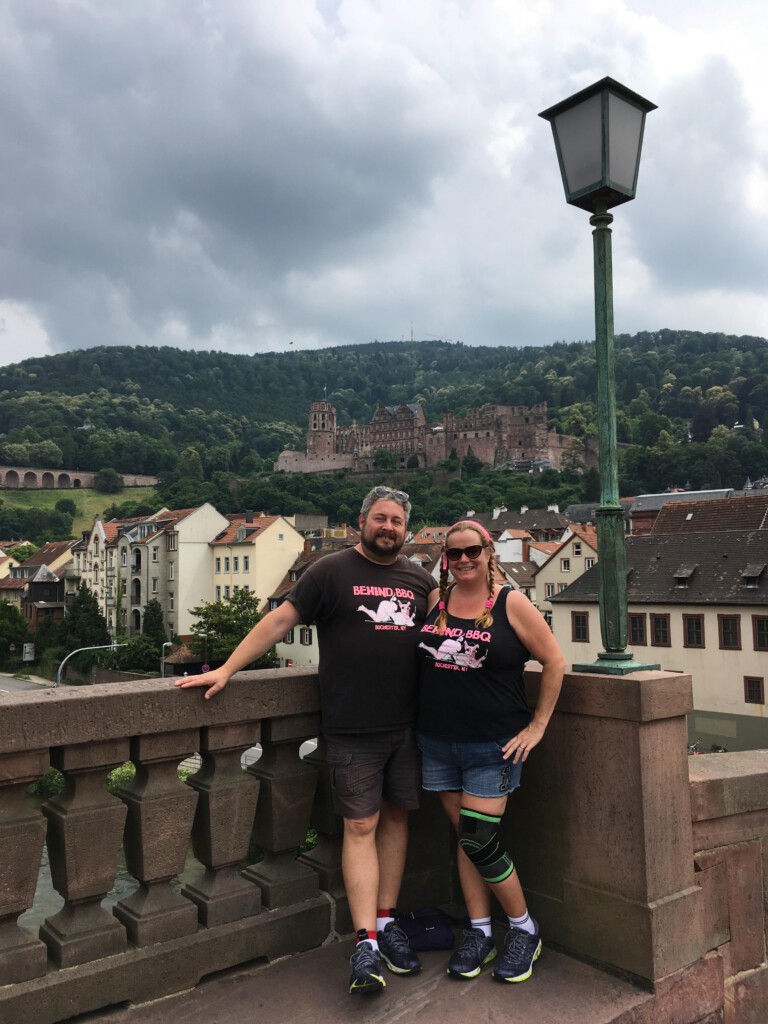 Andrew and Kim Perry - Behind BBQ