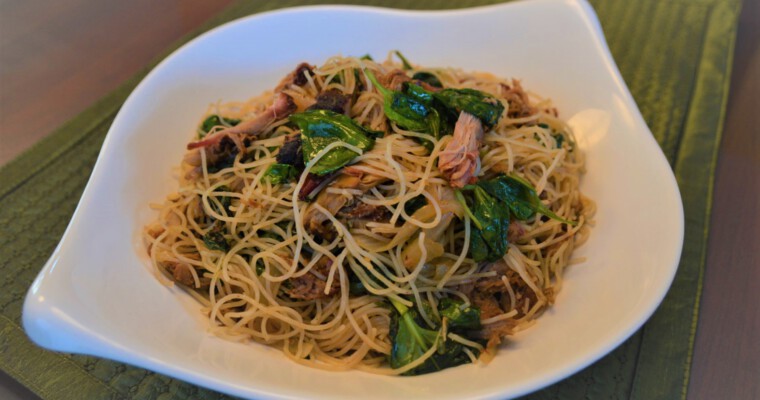 BBQ Pulled Pork Rice Noodles