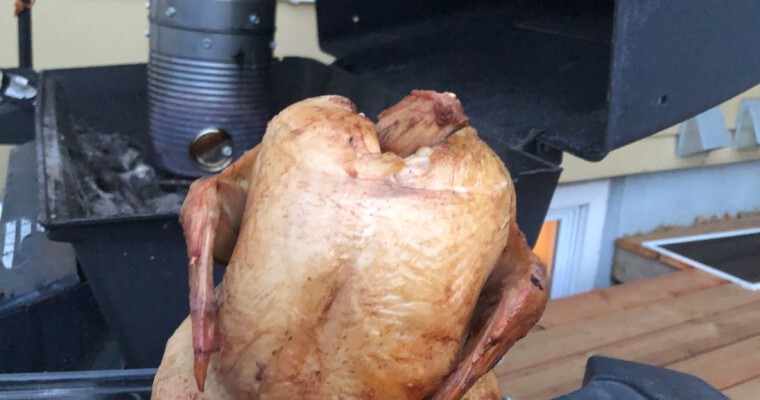 Asian Cornish Hen on a DIY Tin Can Smoker