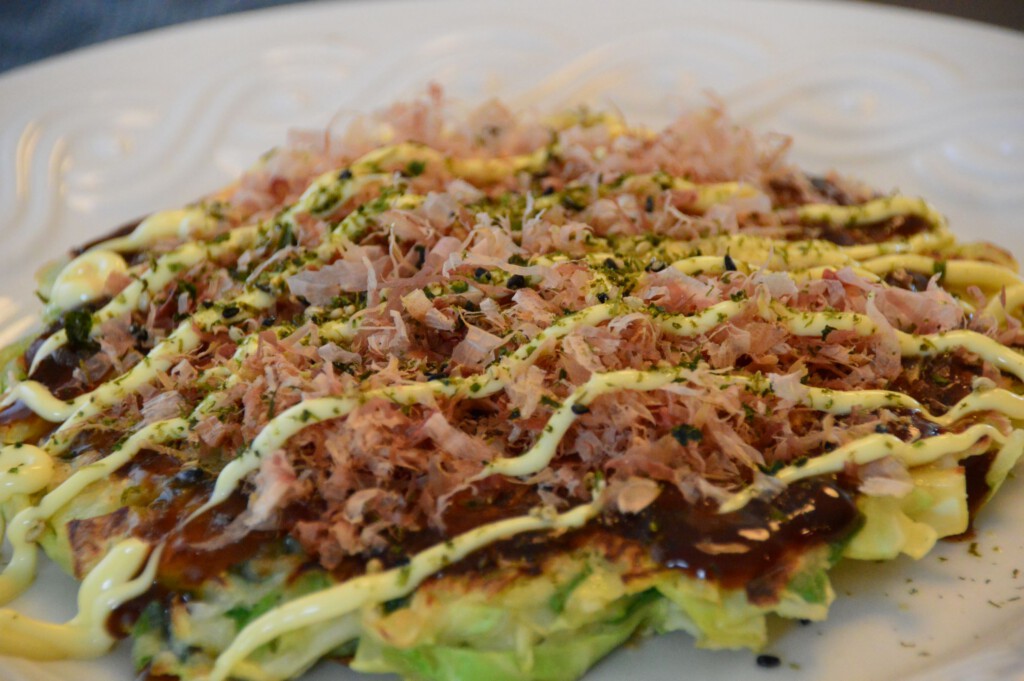 Osaka Style Okonomiyaki - Japanese Pizza Pancake
