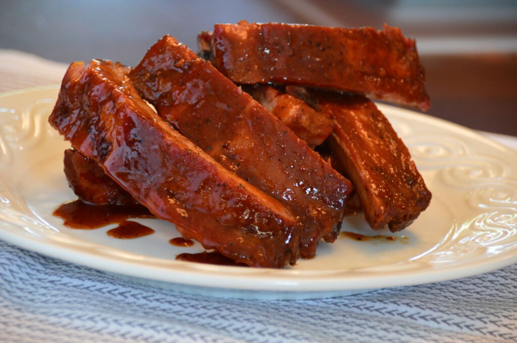 Pile of BBQ Baby Back Ribs