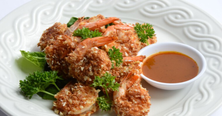 Coconut Shrimp & Sweet Mustard Dipping Sauce