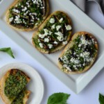 Grilled Mushroom Pesto Toast