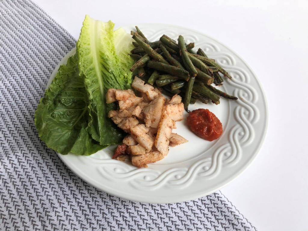 Korean Barbecue Pork Jowl Lettuce Wraps